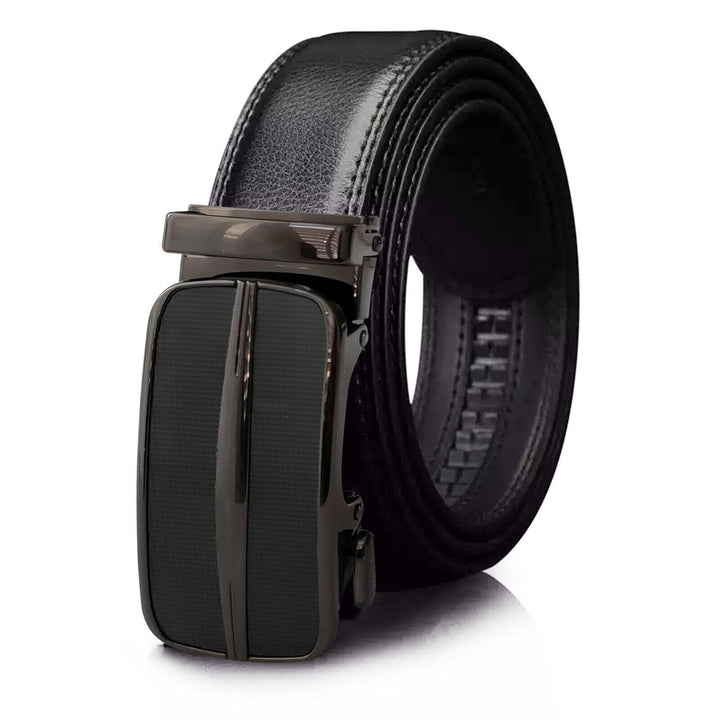 Microfiber Leather Mens Ratchet Belt Belts For Men Adjustable Size, Slide Buckle - Super Amazing Store